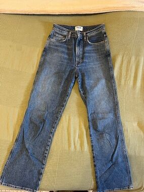 Agolde Women’s Classic Blue Straight-Leg Jeans
